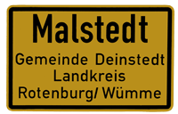 Ortsschild Malstedt